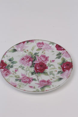 Pink & White floral english Decorative/serving china Plate 6