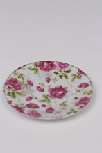 Load image into Gallery viewer, Set of 2 Pink &amp; White floral english china Plates 6&quot;x6&quot; - GS Productions
