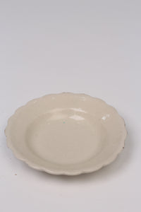 Off white antique Plate 6"x6" - GS Productions