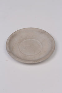 White Plain Painted Decorative Plate 6"x6" - GS Productions