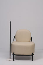 Load image into Gallery viewer, Set of 2 Off-white &amp; black modern sofa chairs  2&#39; x 3&#39;ft - GS Productions
