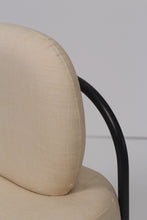 Load image into Gallery viewer, Set of 2 Off-white &amp; black modern sofa chairs  2&#39; x 3&#39;ft - GS Productions
