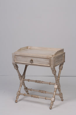 Off-white textured table/ writing bureau 2' x 3'ft Table - GS Productions