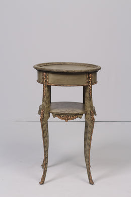 Olive Green & Golden Textured TABLE 1.5' x 2.5'ft - GS Productions