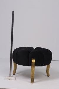 Black & Gold pouffe 2'x 1.5'ft - GS Productions
