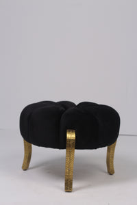 Black & Gold pouffe 2'x 1.5'ft - GS Productions