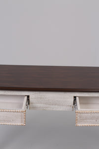 Textured White,Brown & Gold Console 4' x 3'ft - GS Productions