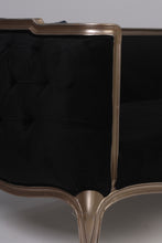 Load image into Gallery viewer, Dark Navy Blue &amp; Goldish Silver 3 seater sofa 6.5&#39;x 2.5&#39;ft Sofa - GS Productions
