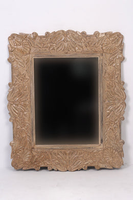 Beige & biscuit  fully carved Mirror 3'x4'ft - GS Productions
