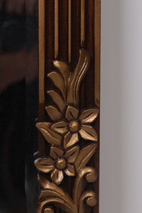 Golden & brown carved ethnic Mirror 1.5'x4.5'ft - GS Productions