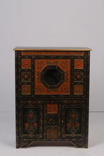Load image into Gallery viewer, Brown, orange &amp; gold hand painted multi drawer Console 1&#39; x 3.5&#39;ft - GS Productions
