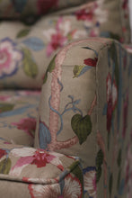 Load image into Gallery viewer, Pink &amp; olive green floral sofa 3&#39;x 3&#39;ft - GS Productions
