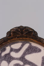 Load image into Gallery viewer, White, grey &amp; dull gold carved french chair 2&#39;x 3.5&#39;ft - GS Productions
