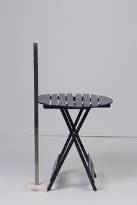 Set of 4 deep Blue outdoor Chairs & Table - GS Productions