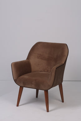Brown velvet sofa chair 1.5'x 3'ft - GS Productions