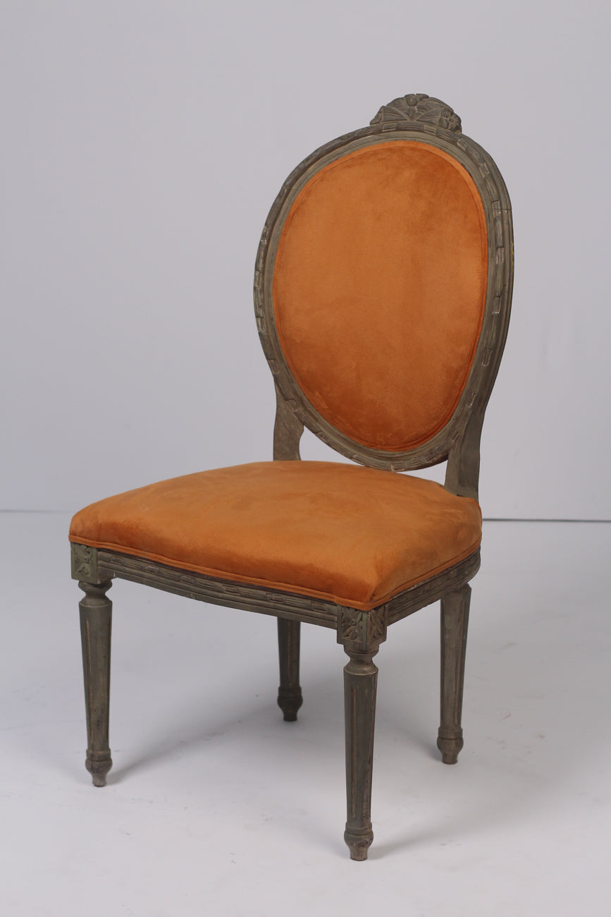 Orange & dull olive green chair 2'x 3.5'ft Chair - GS Productions