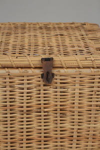 Brown Cane Basket (Box) with Lid 12" x 9" - GS Productions