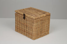 Load image into Gallery viewer, Brown Cane Basket (Box) with Lid 12&quot; x 9&quot; - GS Productions
