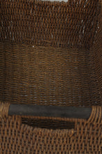 Load image into Gallery viewer, Set of 5 Brown Jute Rope Baskets with Wooden Handles 12&quot; x 17&quot; - GS Productions
