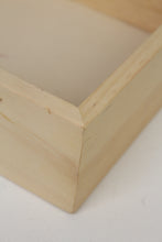 Load image into Gallery viewer, Off-white (light wood) Wooden Crate Box 9.5&quot; x 9.5&quot; - GS Productions
