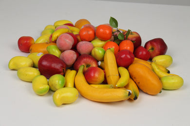 Yellow,Red,Orange,Peach & Green Artificial Fruits - GS Productions