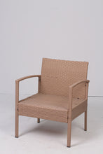 Load image into Gallery viewer, Set of 2 Brown cane lawn chairs &amp; table - GS Productions
