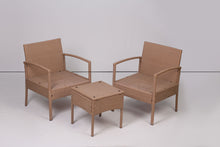 Load image into Gallery viewer, Set of 2 Brown cane lawn chairs &amp; table - GS Productions
