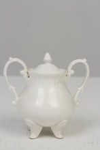 Load image into Gallery viewer, White Victorian China Sugar Pot 7&quot; x 5&quot; - GS Productions
