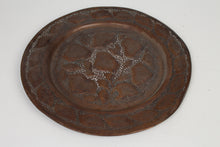Load image into Gallery viewer, Copper Carved Traditional Round Tray 14&quot; x 14&quot; - GS Productions
