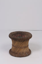 Load image into Gallery viewer, Weathered brown cane stool  1.5&#39;x 1.5&#39;ft - GS Productions

