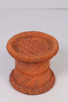 Orange cane stool 1.5'x  1.5'ft - GS Productions