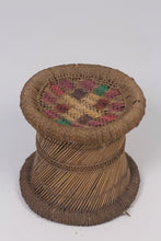 Load image into Gallery viewer, Hand painted cane stool  1.5&#39;x 1.5&#39;ft - GS Productions
