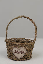 Load image into Gallery viewer, Brown Jute Rope Weaved Basket with Handle 6&quot; x 9&quot; - GS Productions
