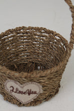 Load image into Gallery viewer, Brown Jute Rope Weaved Basket with Handle 6&quot; x 9&quot; - GS Productions
