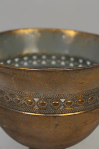 Antique Gold Victorian Urns/Planter/Decoration Piece (Metal) 10" x 10" - GS Productions