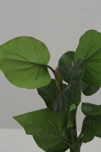 Set of 2 Black Planter with Artificial Green Plant 3.5" x 3.5" - GS Productions