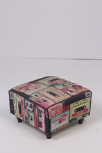 Load image into Gallery viewer, Pink &amp; Black retro pouffe 1&#39;x 1.5&#39;ft - GS Productions
