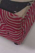 Load image into Gallery viewer, Pink &amp; Black retro pouffe 1&#39;x 1.5&#39;ft - GS Productions
