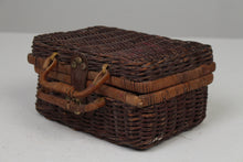 Load image into Gallery viewer, Brown Cane Luggage/Picnic basket/Suitcase/Bag 7&quot; x 9&quot; - GS Productions
