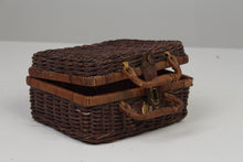 Load image into Gallery viewer, Brown Cane Luggage/Picnic basket/Suitcase/Bag 7&quot; x 9&quot; - GS Productions
