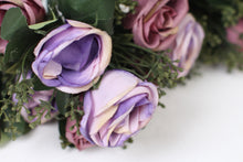 Load image into Gallery viewer, Lilac ,Purple &amp; Dusty Pink Artificial Rose Flower Bunch 12&quot; x 12&quot; - GS Productions
