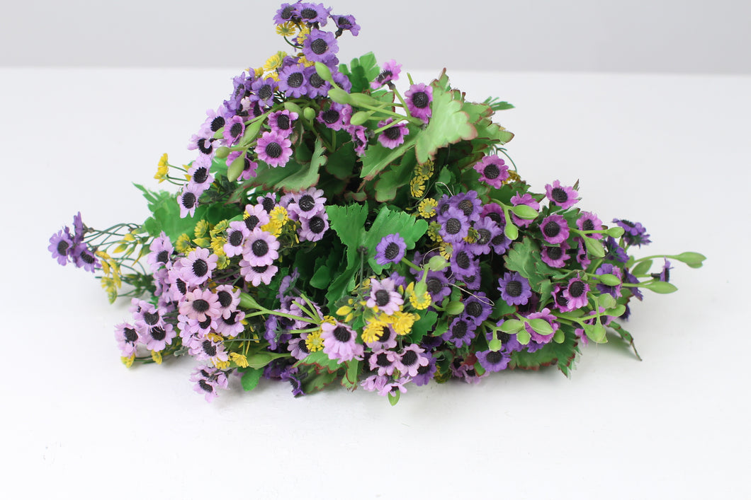Lilac,Purple & Green Artificial Flower Bunch 14