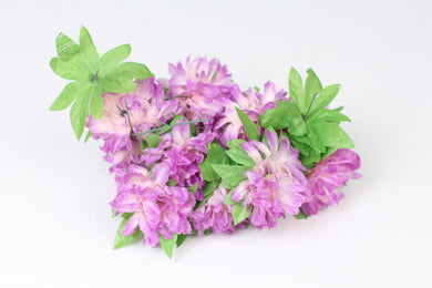 Pink,Lilac & Green Artificial Flower Bunch 10