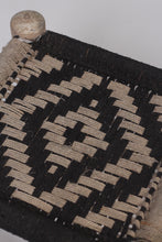 Load image into Gallery viewer, Black &amp; beige weaved stool 1.5&#39;x 1.5&#39;ft - GS Productions

