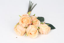 Load image into Gallery viewer, Peach Bunch of Rose Flowers 16&quot; x 12&quot; - GS Productions
