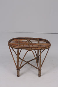 Brown cane small table 1' x 1.5'ft - GS Productions