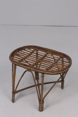 Brown cane small table 1' x 1.5'ft - GS Productions