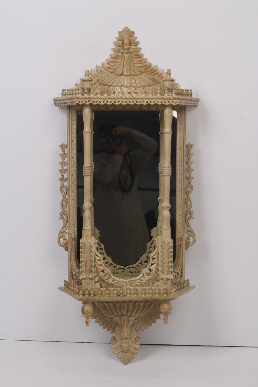 Beige & biscuit  jharoka Mirror 2'x4.5'ft - GS Productions