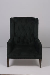 Deep green wing sofa chair 2' x 3.5ft Sofa - GS Productions