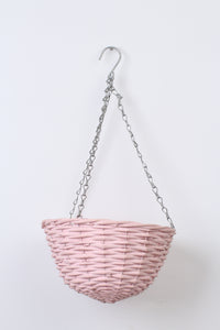 Pink Cane Hanging Basket 10" x 14" - GS Productions